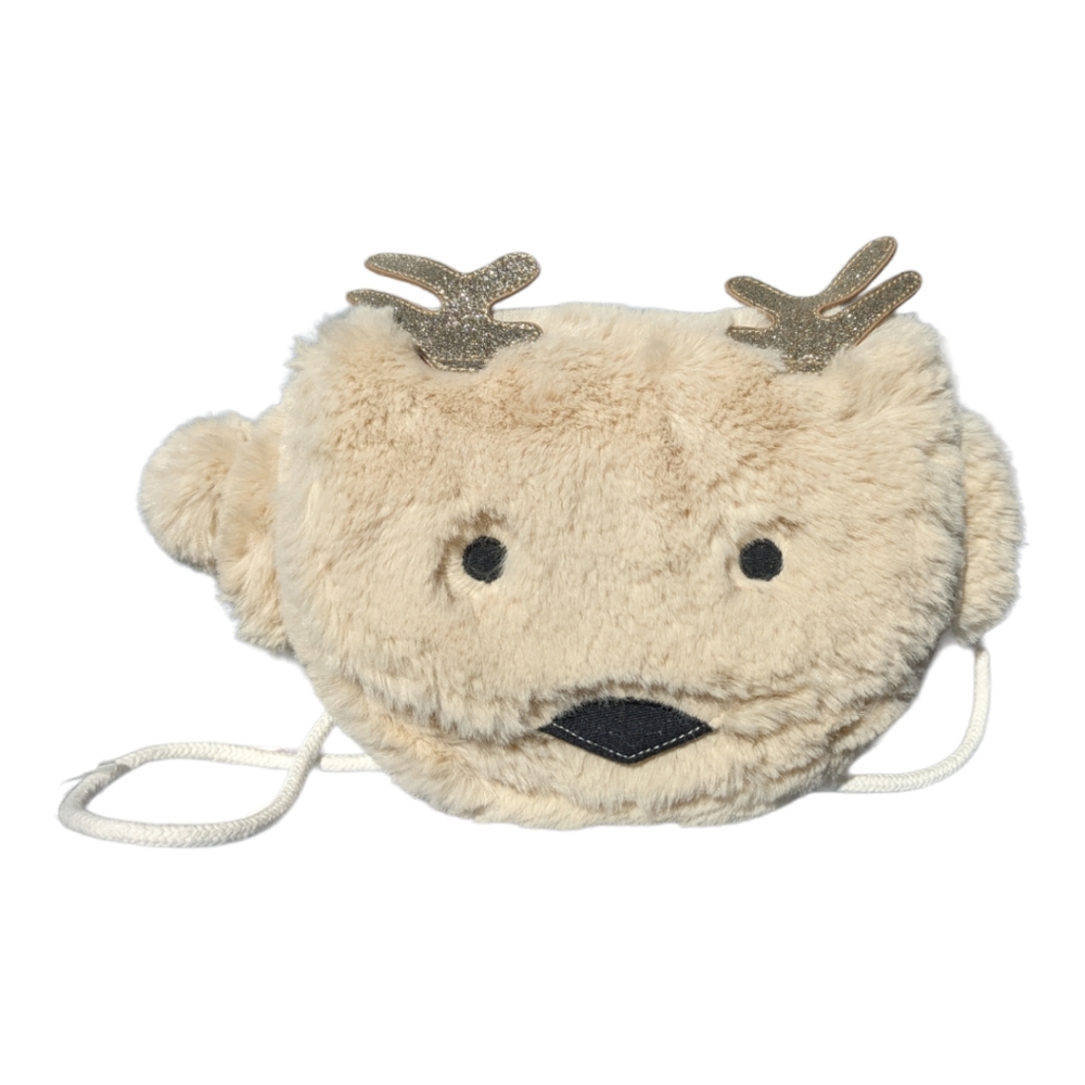 Gymboree Girls Glittery Horns Furry Purse